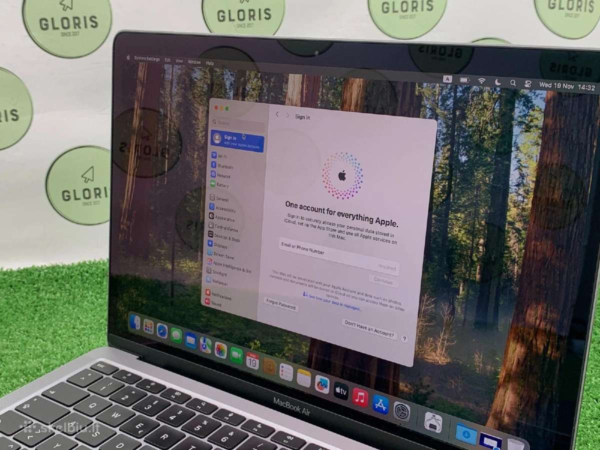 Apple MacBook Air M1 (2020) A2337 8gb RAM 256gb - nuotraukos Nr. 3