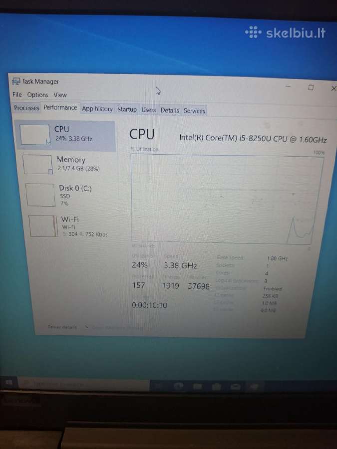 Lenovo V330 15 i5-8250u 8ram 240ssd - nuotraukos Nr. 2