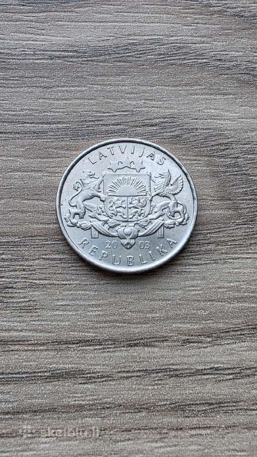 2003 metų 1 Latas skruzdelė Latvija Unc - nuotraukos Nr. 2