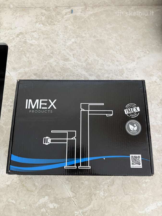 Imex Line praustuvo maišytuvas juodas matinis