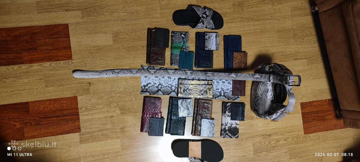 Naturallios pitono odos yvairi galanterija nuo 38€ - nuotraukos Nr. 9