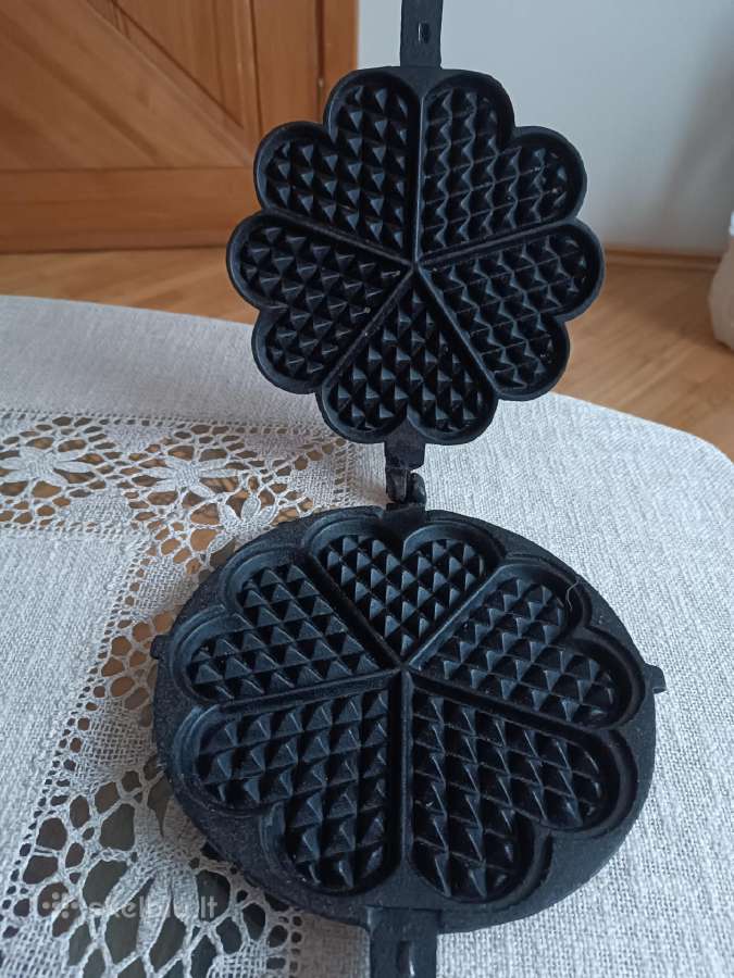 Senovinė špižinė čirvinių blynų keptuvė - nuotraukos Nr. 5