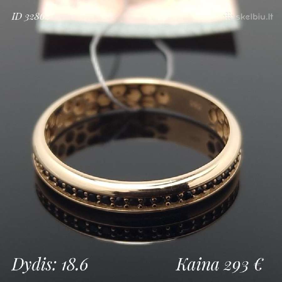 Auksiniai žiedai su akutėmis ratuku - nuotraukos Nr. 5