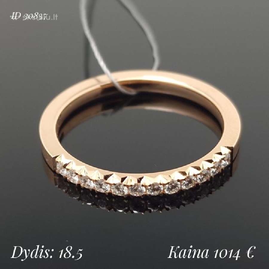 Auksiniai žiedai su akutėmis ratuku - nuotraukos Nr. 8