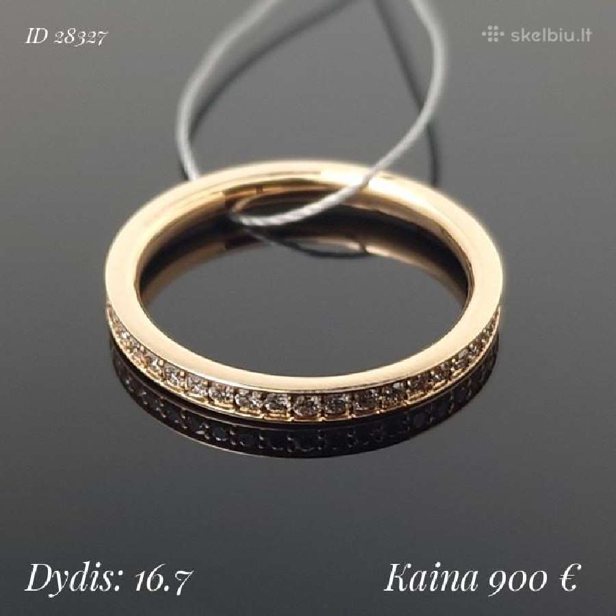 Auksiniai žiedai su akutėmis ratuku - nuotraukos Nr. 9
