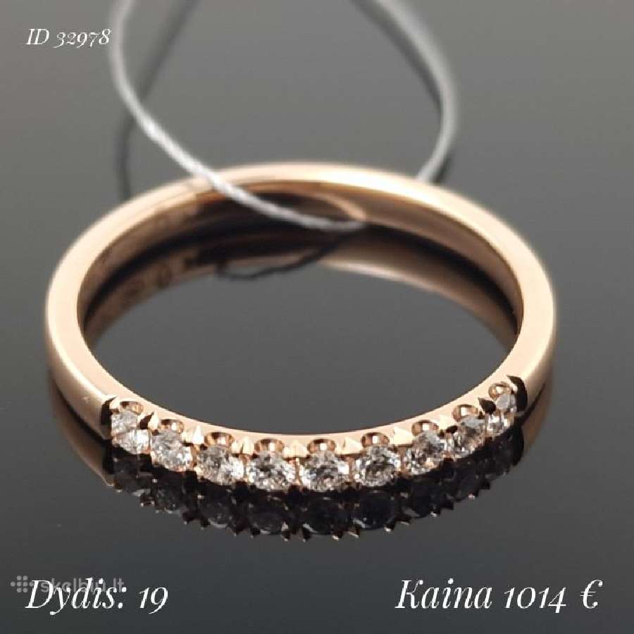 Auksiniai žiedai su akutėmis ratuku - nuotraukos Nr. 10