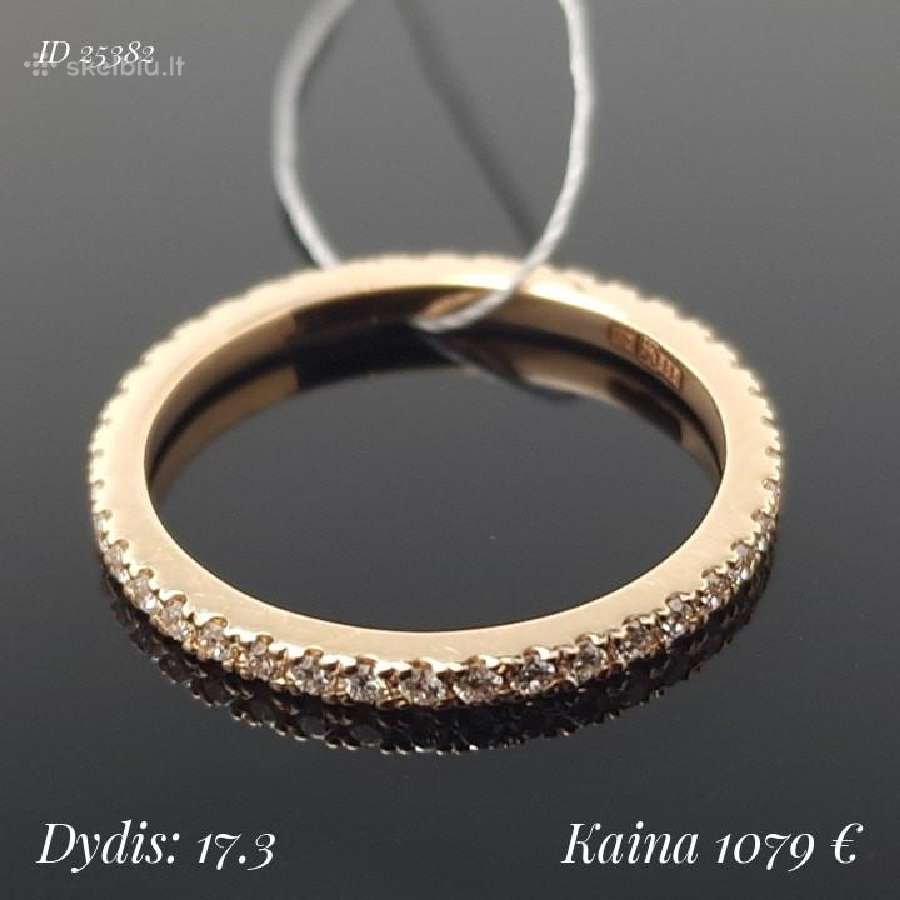 Auksiniai žiedai su akutėmis ratuku - nuotraukos Nr. 14