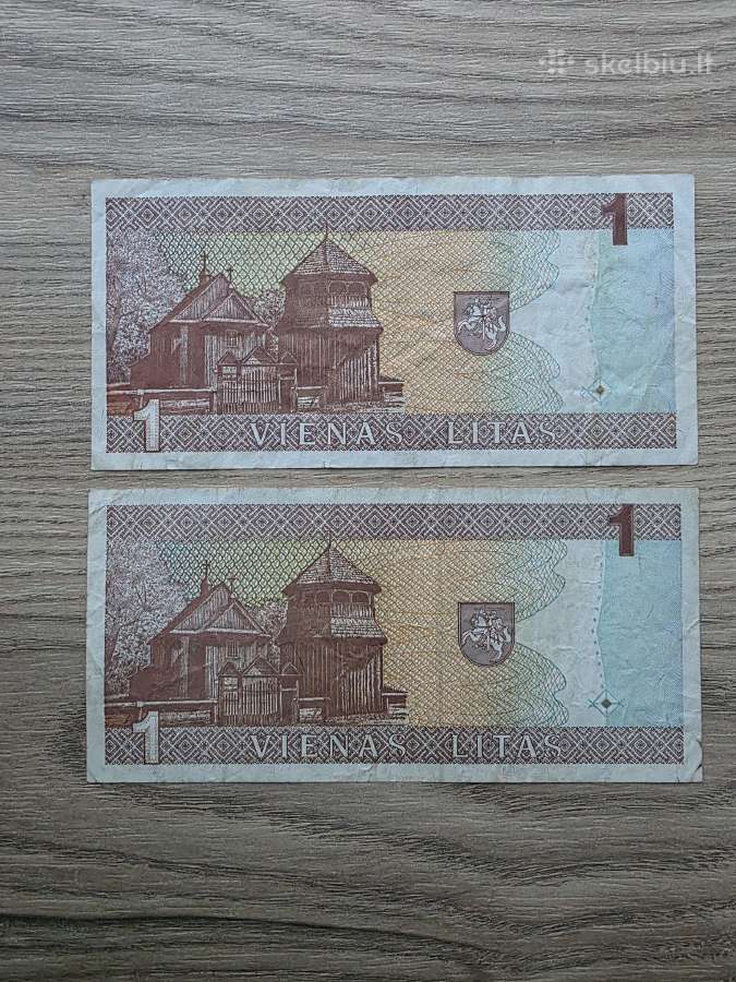 1994 metų apyvartiniai 1 litai - nuotraukos Nr. 2