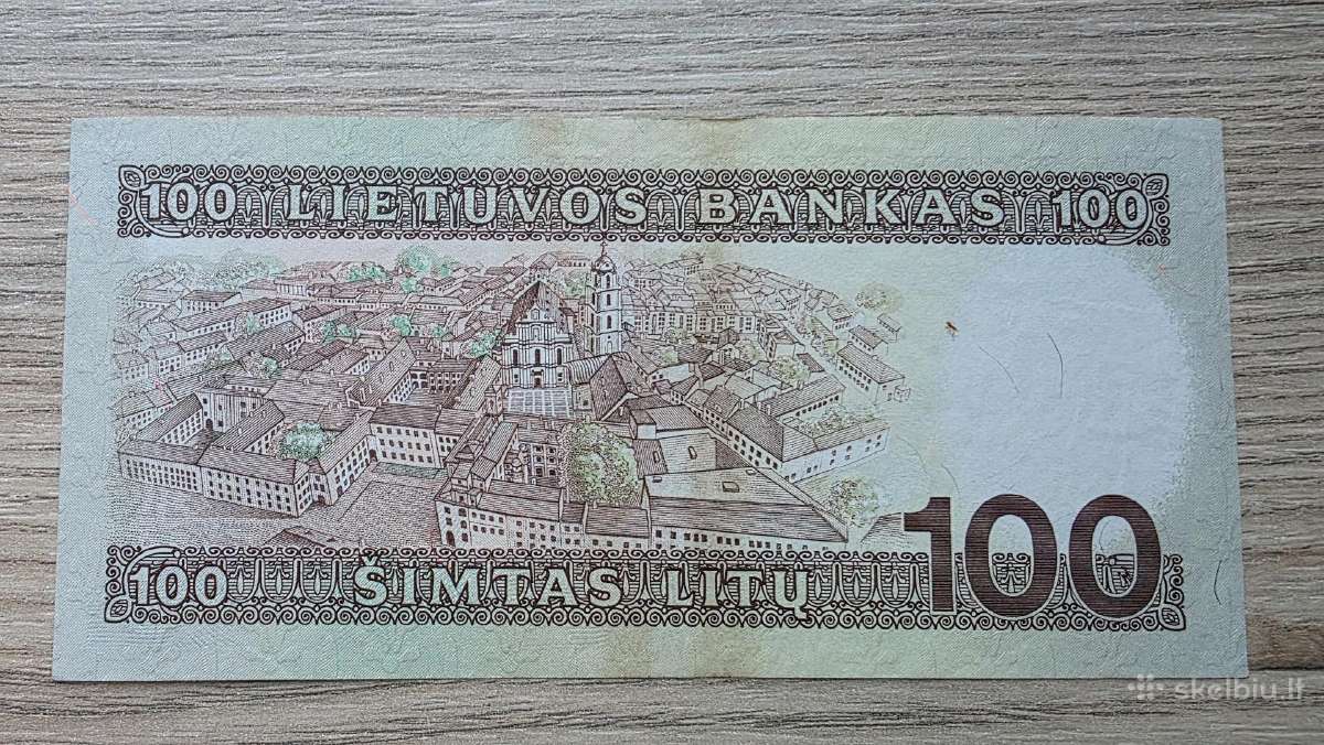 1991 metų 100 litų - nuotraukos Nr. 2