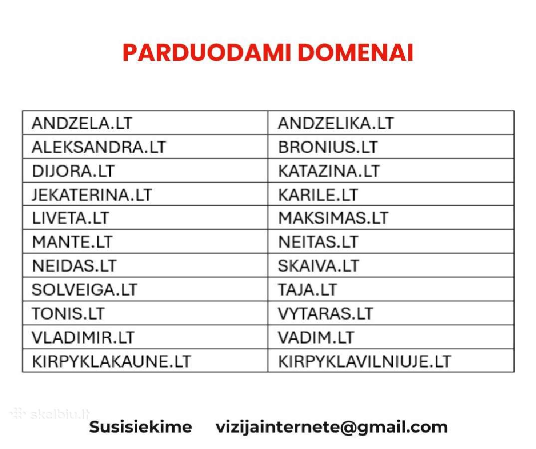 Reklama Internete, Svetainių Kūrimas, Geri Domenai - nuotraukos Nr. 2