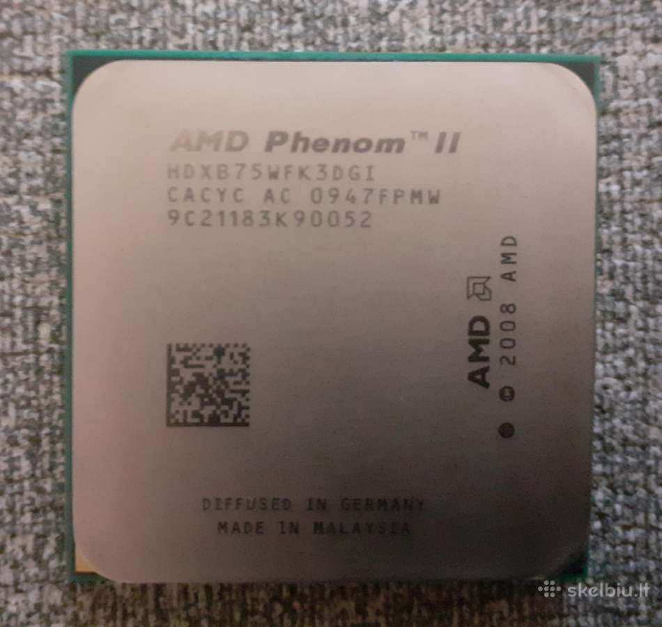 Amd Phenom II X3 B75 procesorius (Cpu)