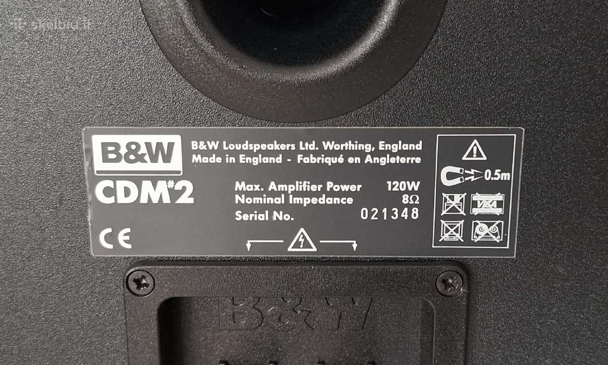 Bowers & Wilkins cdm 2 kolonėlės. - nuotraukos Nr. 17