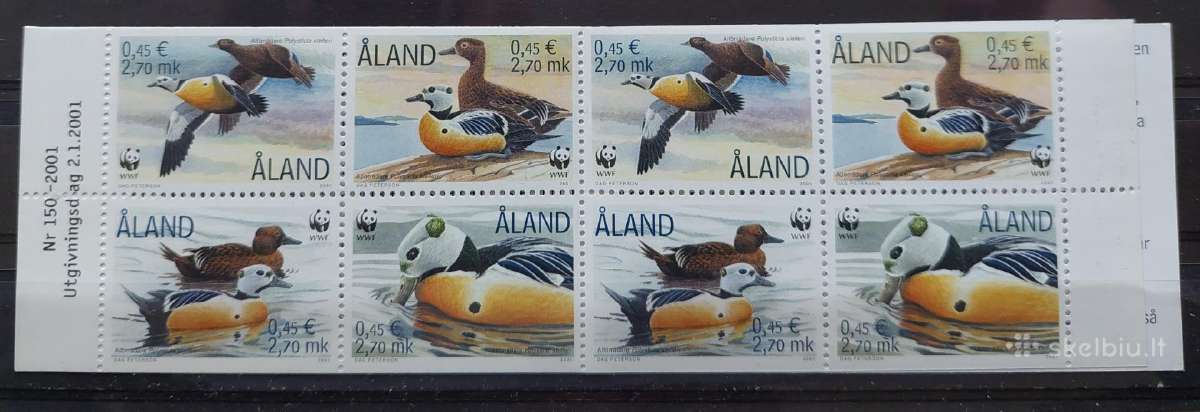 Alandai 2001 Antis, švarus,buklietas Michel 183-18