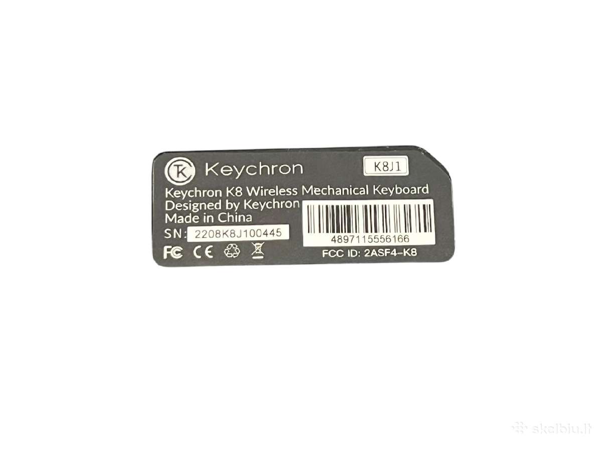 Keychron K8 (k8p-j1) belaidė klaviatūra + 3 mėn. - nuotraukos Nr. 6