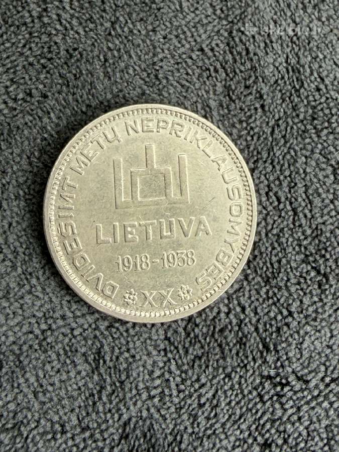 Smetona 10 litu unc moneta - nuotraukos Nr. 2
