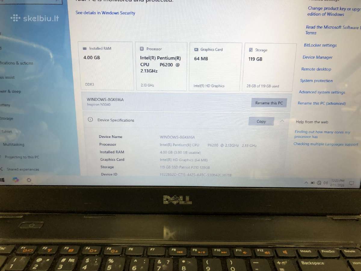 Nešiojamas kompiuteris darbui - 70eur - nuotraukos Nr. 4