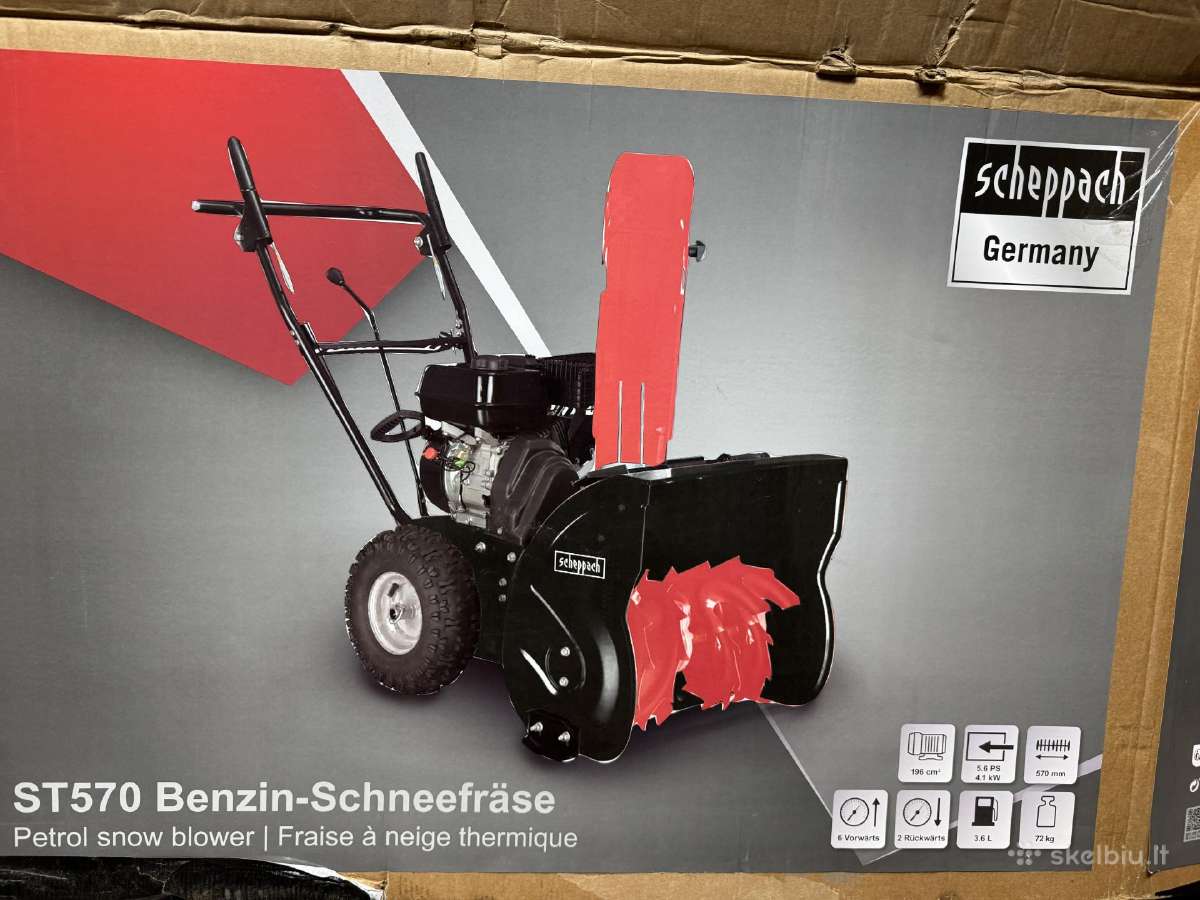 Sniego pūstuvai Scheppach St570 - nuotraukos Nr. 6