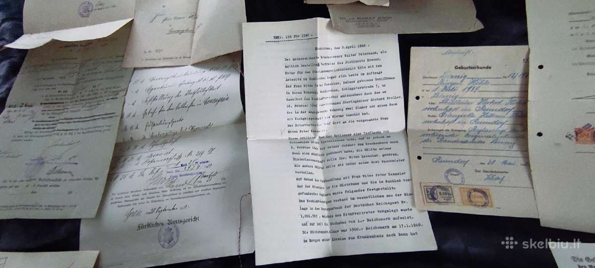 Parduodama 39 originalių istorinių dokumentų (ofic - nuotraukos Nr. 5