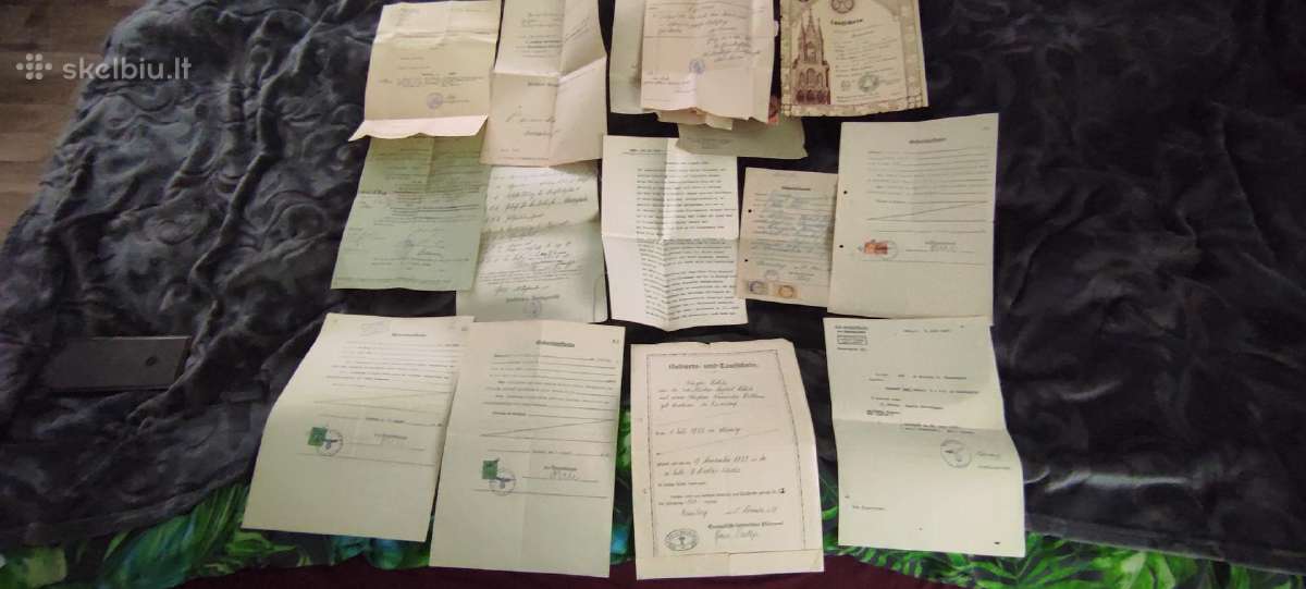 Parduodama 39 originalių istorinių dokumentų (ofic - nuotraukos Nr. 3