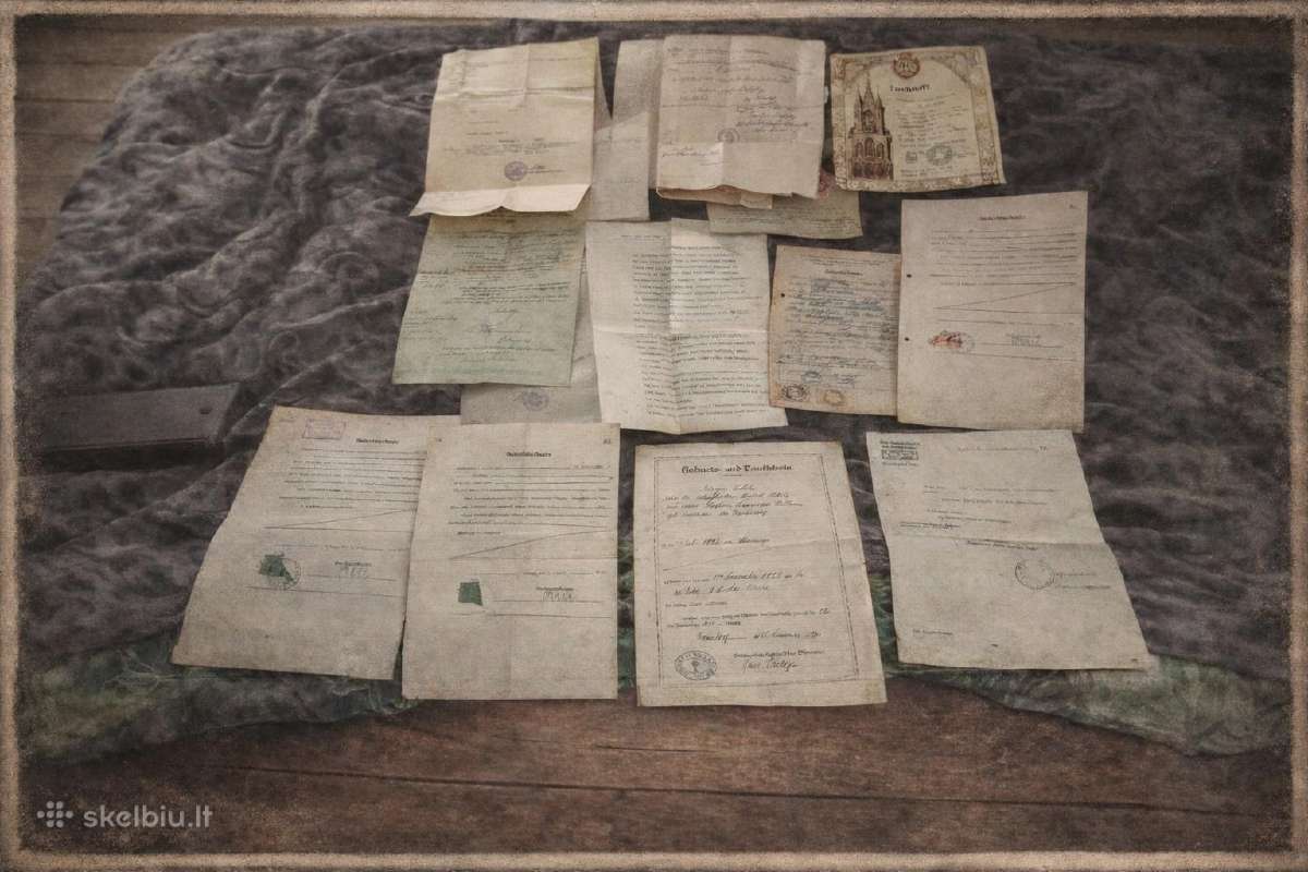 Parduodama 39 originalių istorinių dokumentų (ofic - nuotraukos Nr. 7