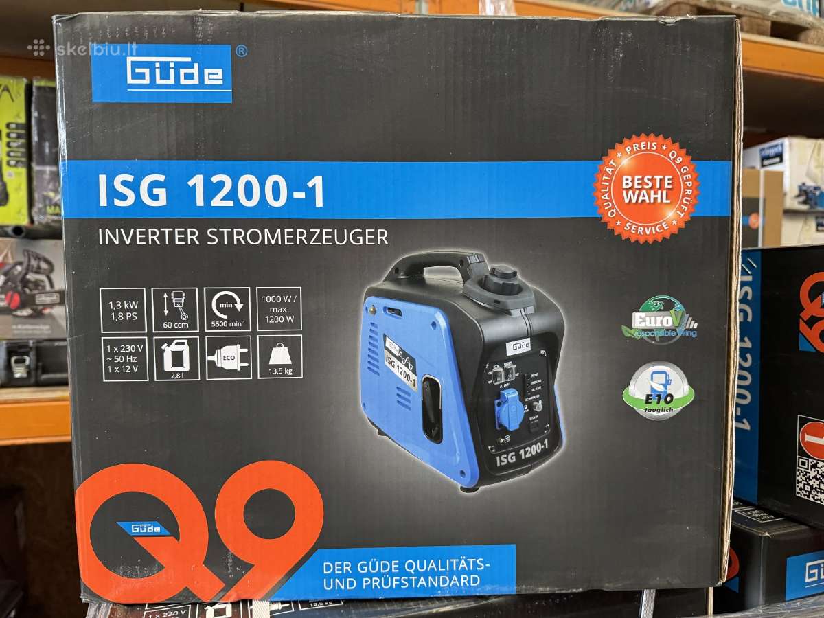 Inverterinis generatorius Gude Isg 1200-1 - nuotraukos Nr. 2