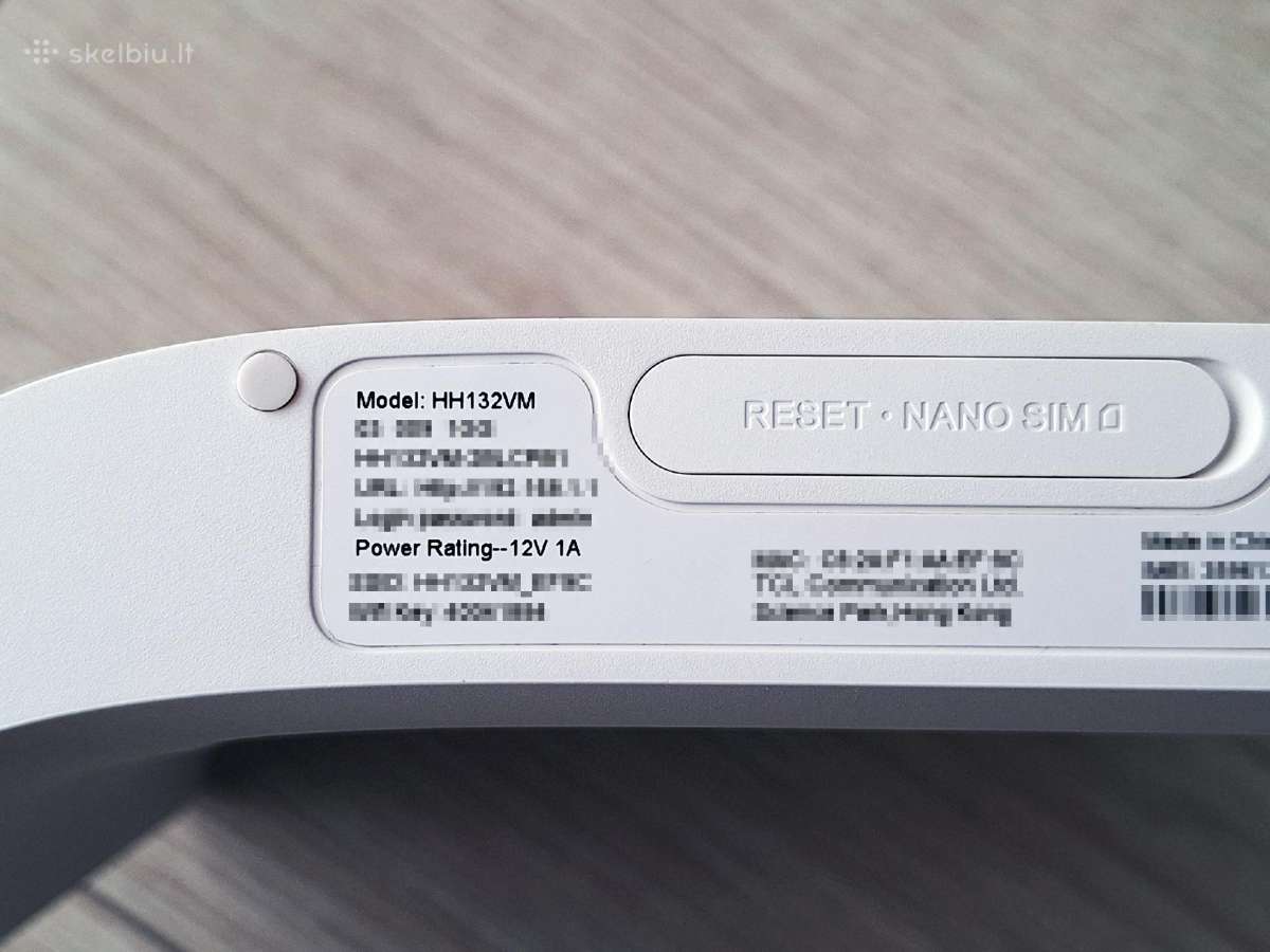 4G+ Lte cat13 modemas Tcl Hh132vm su maitinimu - nuotraukos Nr. 3