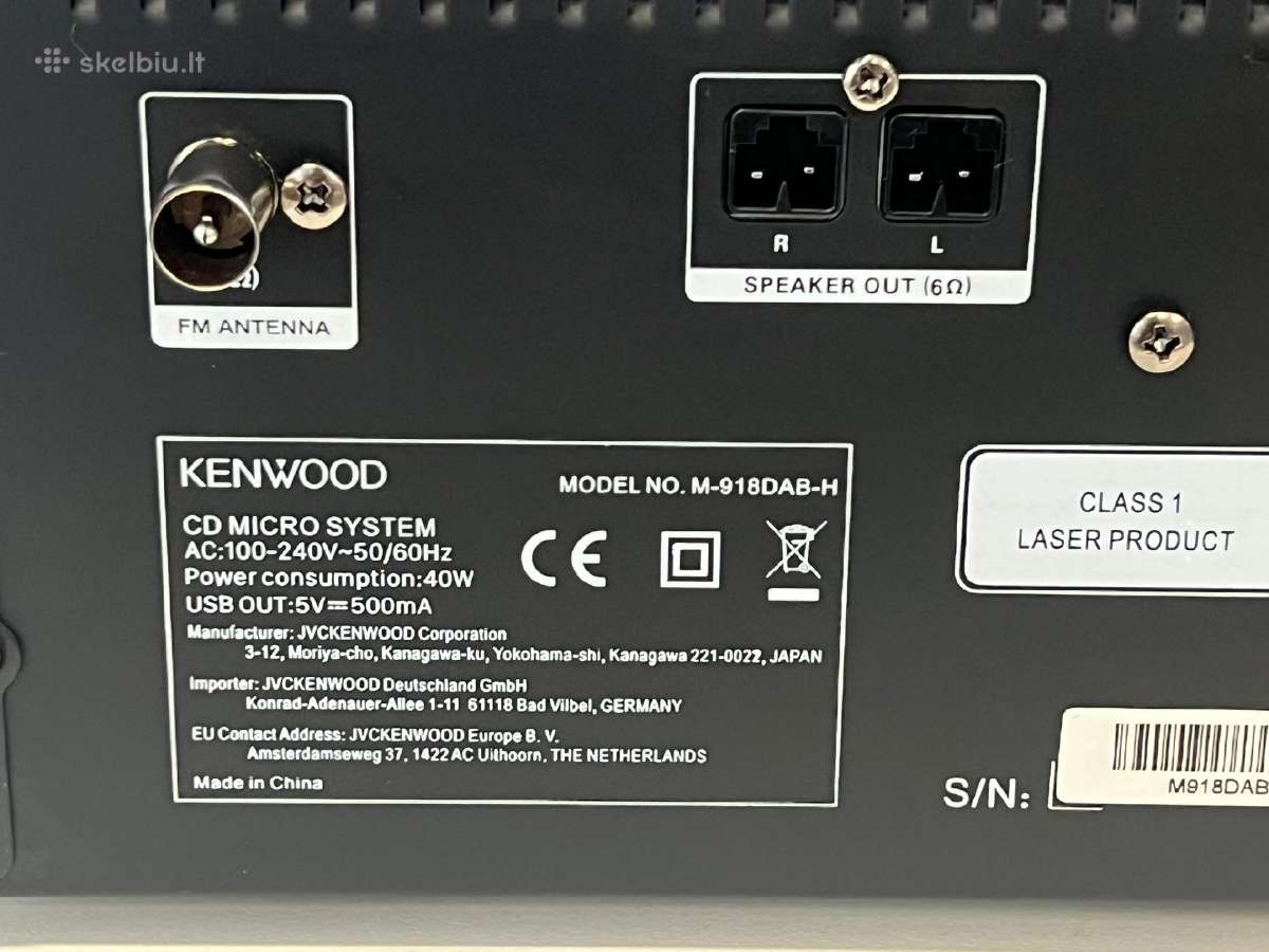 Kenwood M-918dab muzikinis centras + 3 mėn. garant - nuotraukos Nr. 18