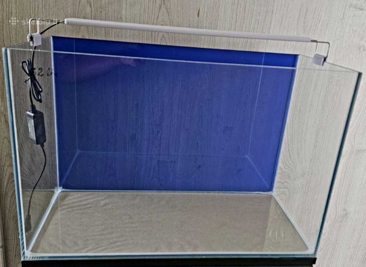 Naujas akvariumas 62l su LED lempa