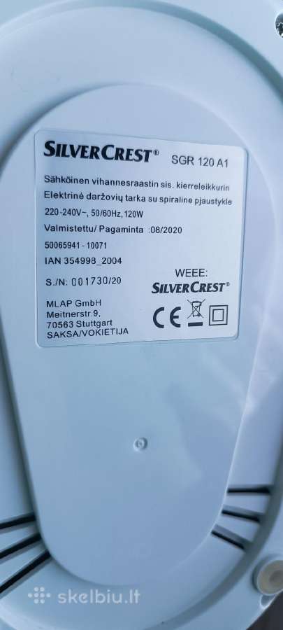 Silvecrest elektrinė tarka. - nuotraukos Nr. 3