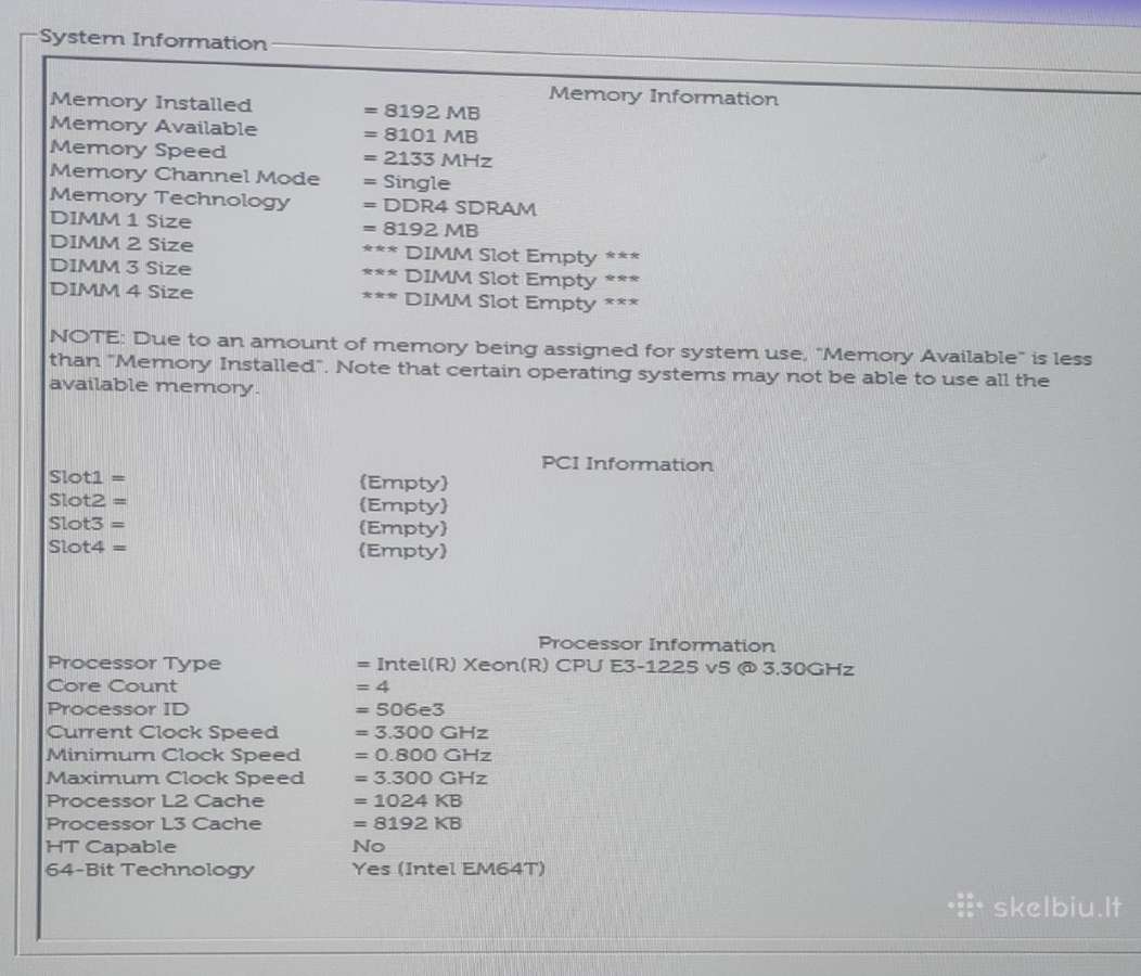 Serveris Dell Poweredge T30 - nuotraukos Nr. 5