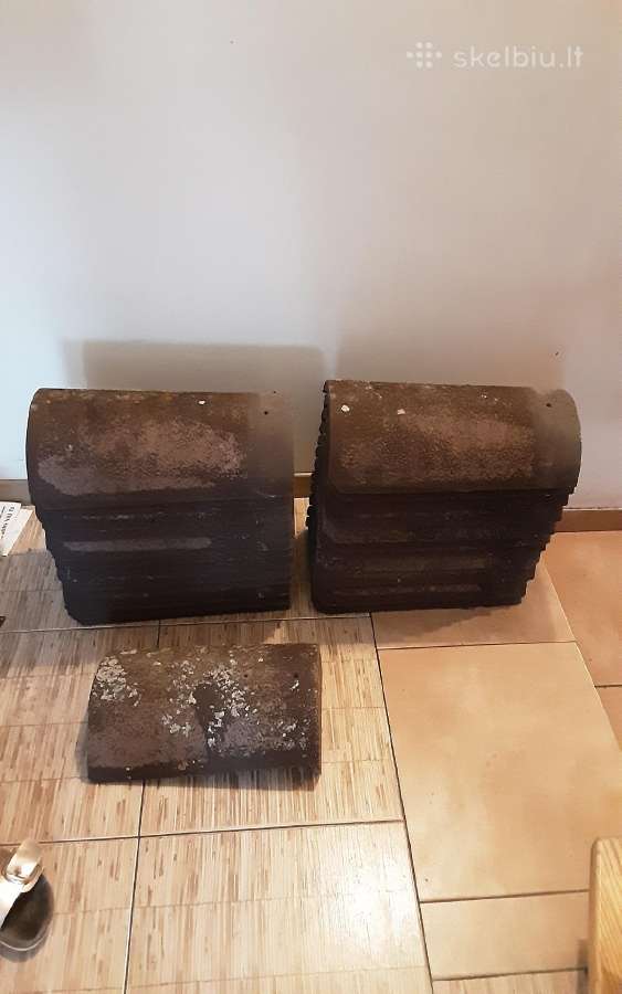 Betonines cerpes kraigo tamsiai ruda 19vnt.