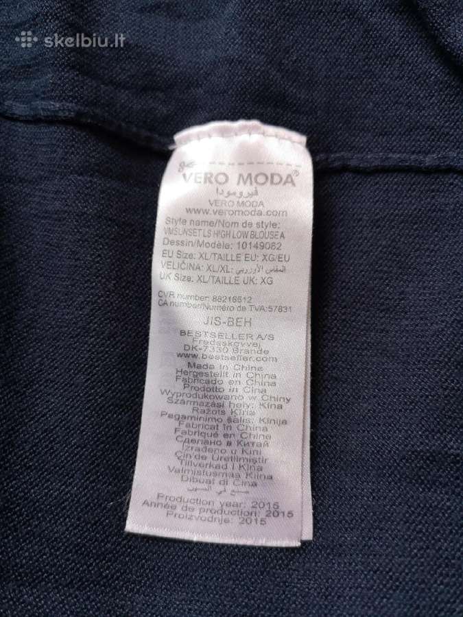 Vero Moda tamsiai mėlyna asimetriška palaidinė - nuotraukos Nr. 6