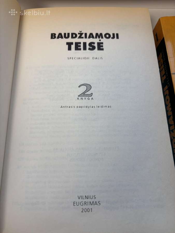 Parduodami Baudžiamosios teisės spec. dalies knygo - nuotraukos Nr. 6