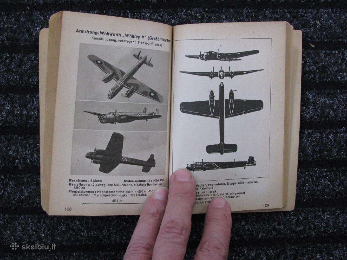 Originalus 1943 m. Luftwaffe orlaivių atpažinimo ž - nuotraukos Nr. 3