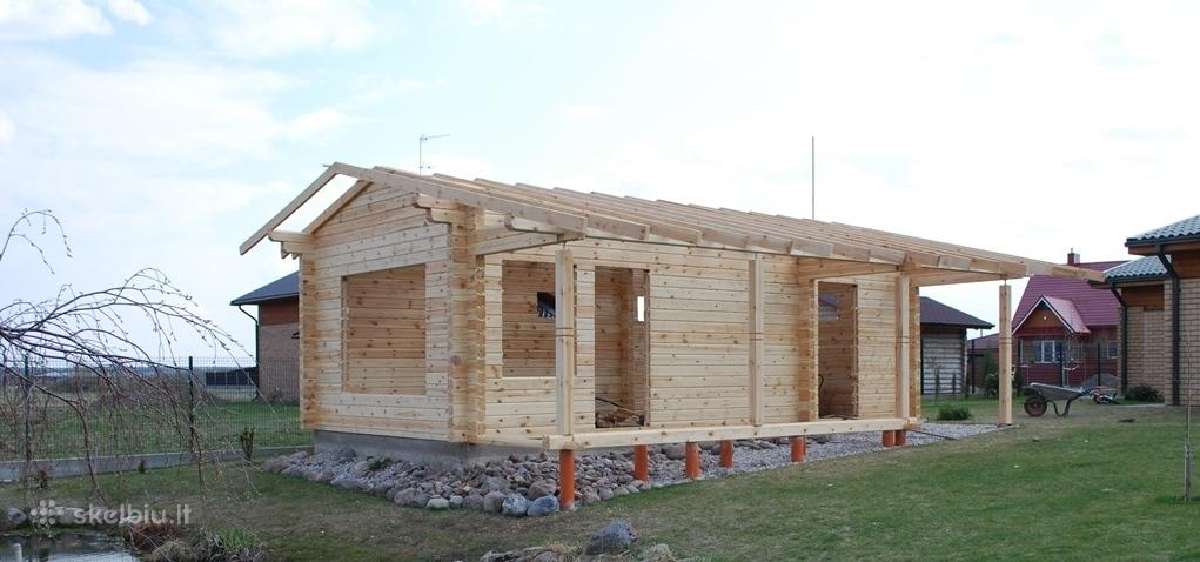 Rąstų -tašų gamybos paslauga namams ,pirtims