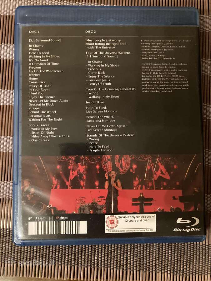 Depeche Mode įvairūs Dvd ir Blu ray (Nm būklė) - nuotraukos Nr. 32