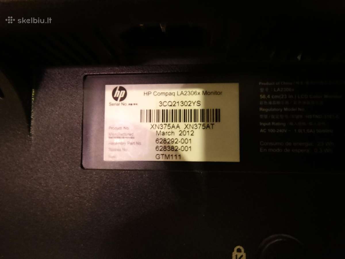 Monitorius Hp Compaq - nuotraukos Nr. 3
