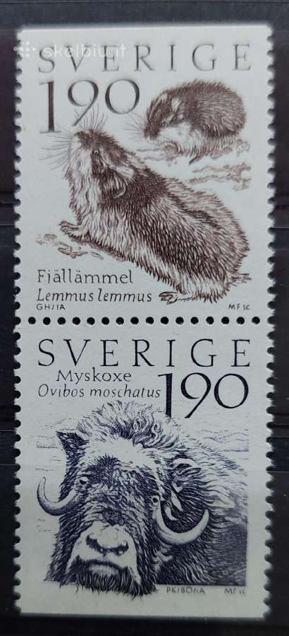 Švedija 1984 gyvūnai, švarus Michel 1272-1273