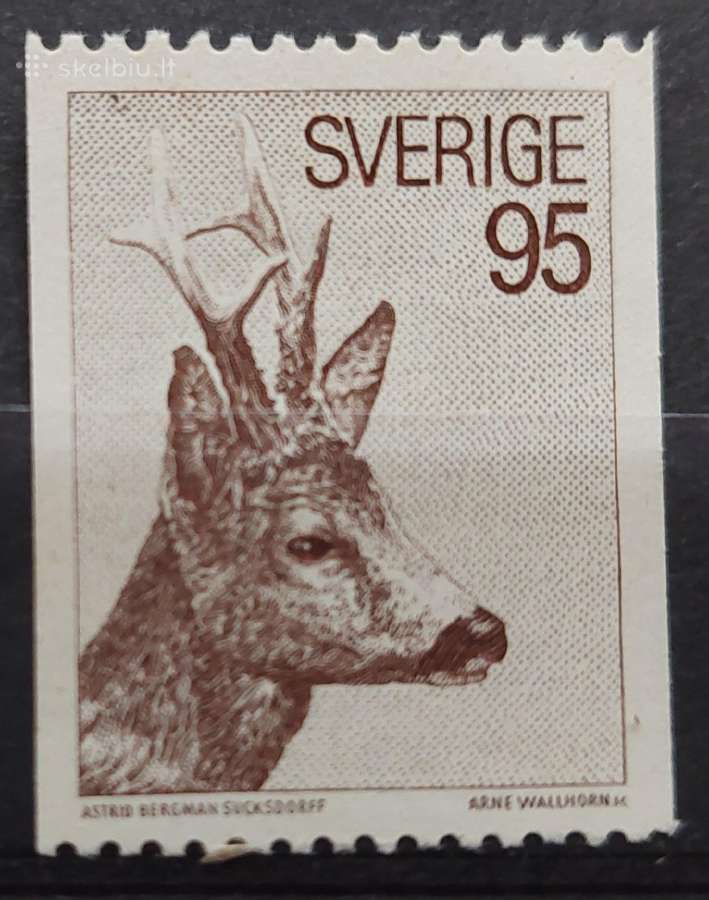 Švedija 1972 elnias, švarus Michel 751