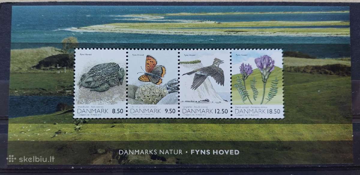 Danija 2010 fauna, švarus Michel block38