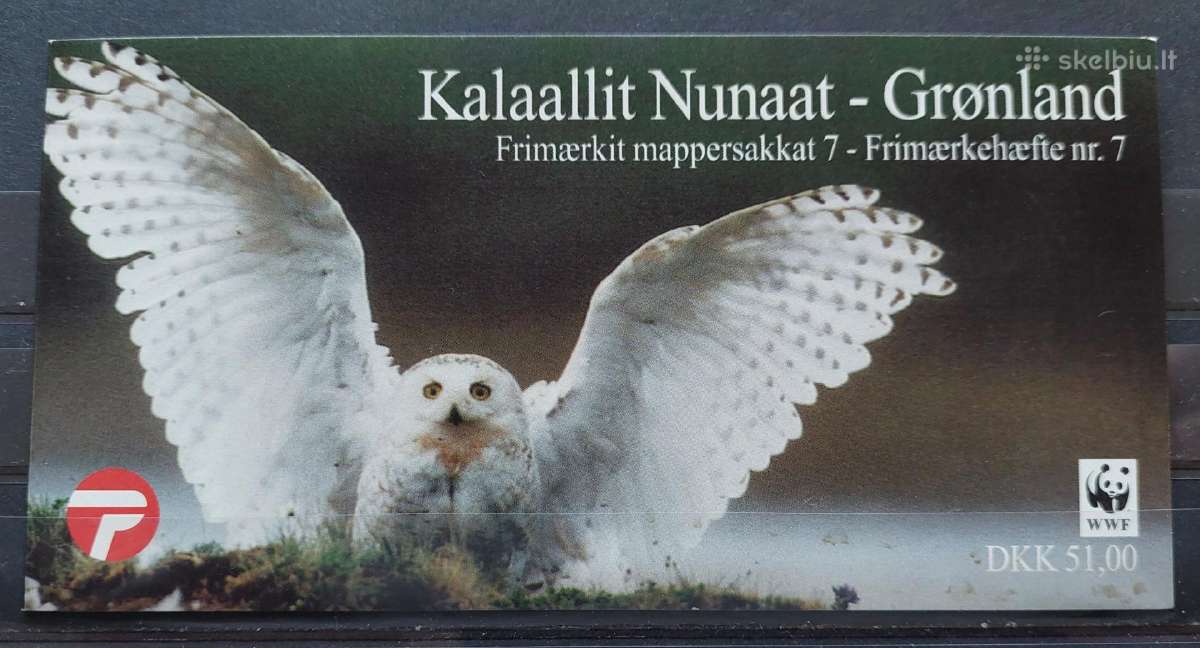 Grenlandija 1999 Wwf apuokai ,bukletas, švarus Mic - nuotraukos Nr. 3