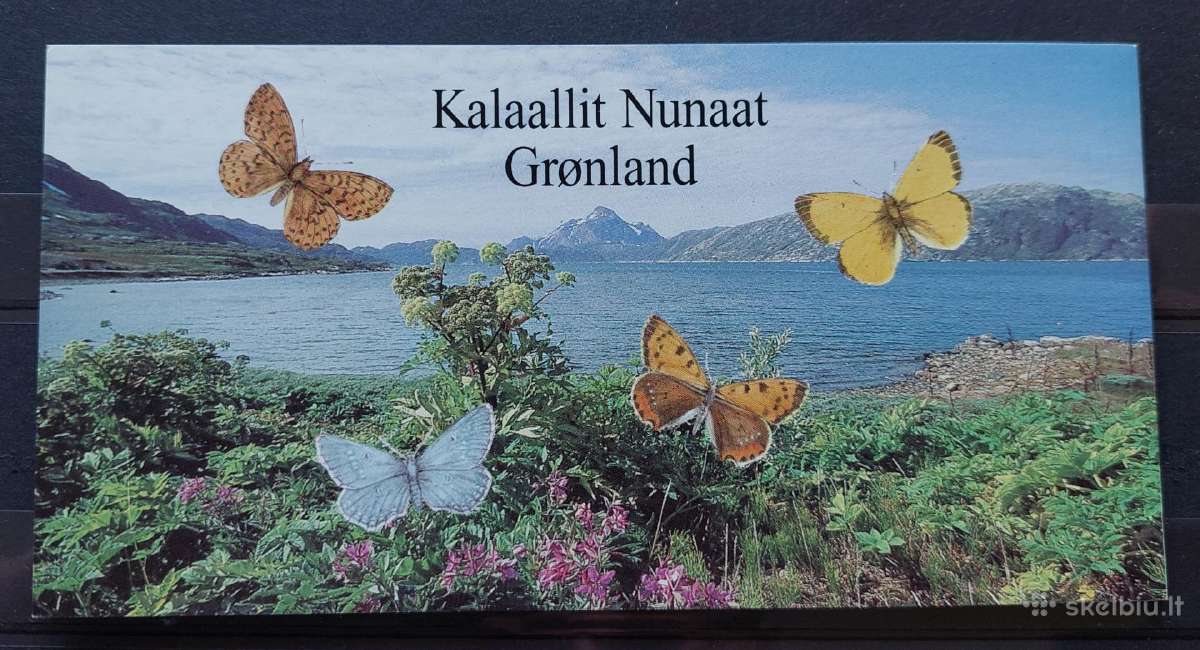Grenlandija 1997 drugeliai ,bukletas, švarus Miche - nuotraukos Nr. 4
