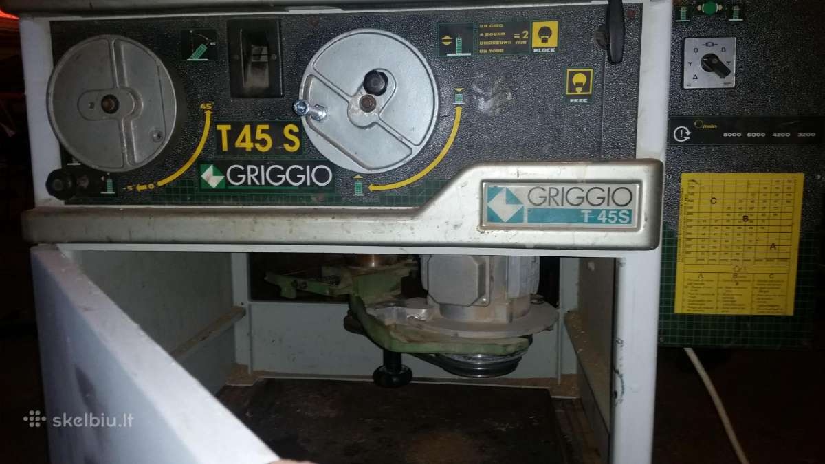 Medienos frezavimo staklės Griggio T45 S (Italy) - nuotraukos Nr. 3
