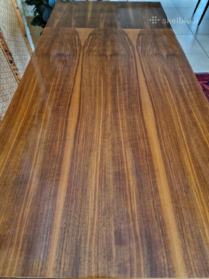 Vintažinis mid century riešutmedžio stalas - nuotraukos Nr. 4