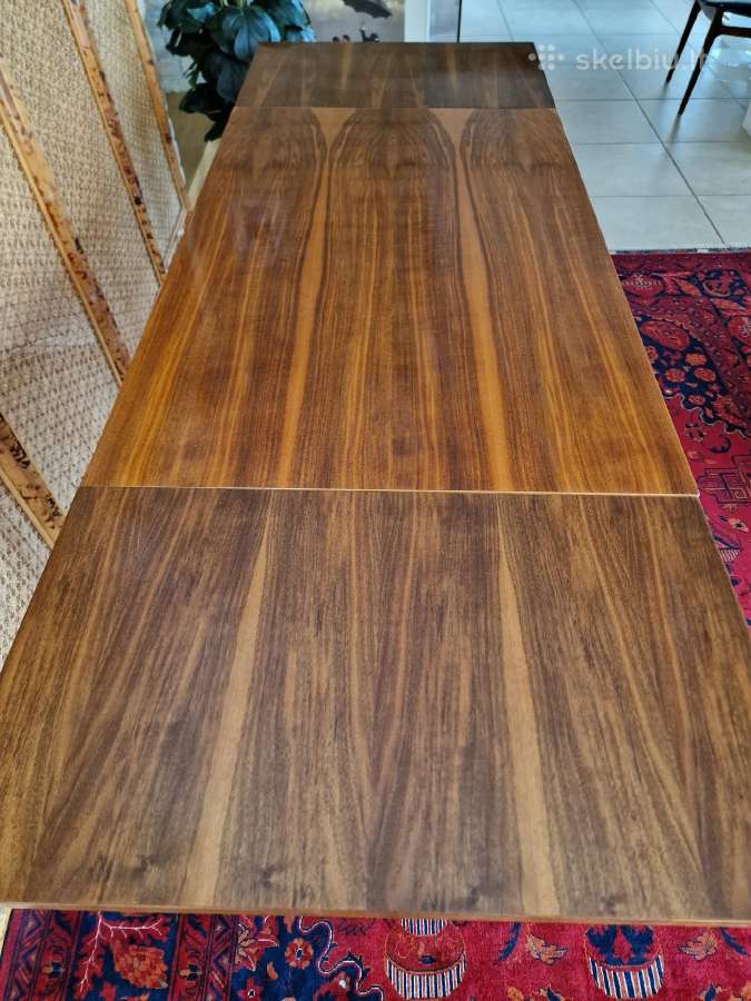 Vintažinis mid century riešutmedžio stalas - nuotraukos Nr. 6