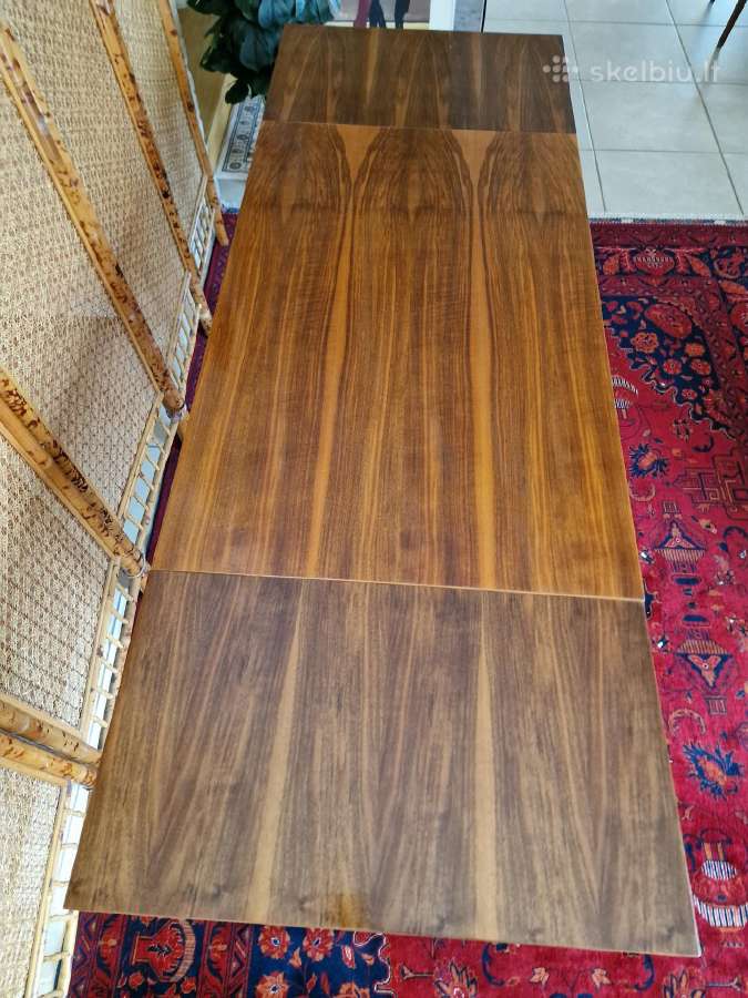 Vintažinis mid century riešutmedžio stalas - nuotraukos Nr. 7