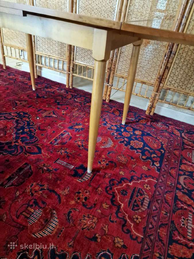 Vintažinis mid century riešutmedžio stalas - nuotraukos Nr. 12