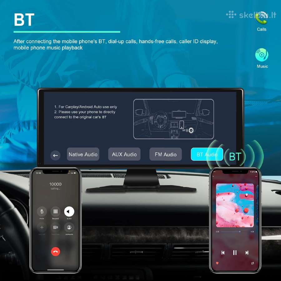 Universali multimedija Carplay su registratoriumi - nuotraukos Nr. 15