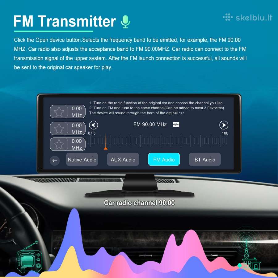 Universali multimedija Carplay su registratoriumi - nuotraukos Nr. 21
