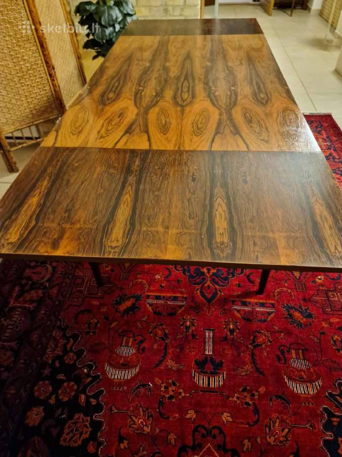 Prabangus mid century palisandro valgomojo stalas - nuotraukos Nr. 2